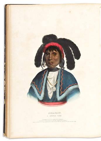 (NATIVE AMERICANS.) Thomas McKenney and James Hall. History of the Indian Tribes of North America.